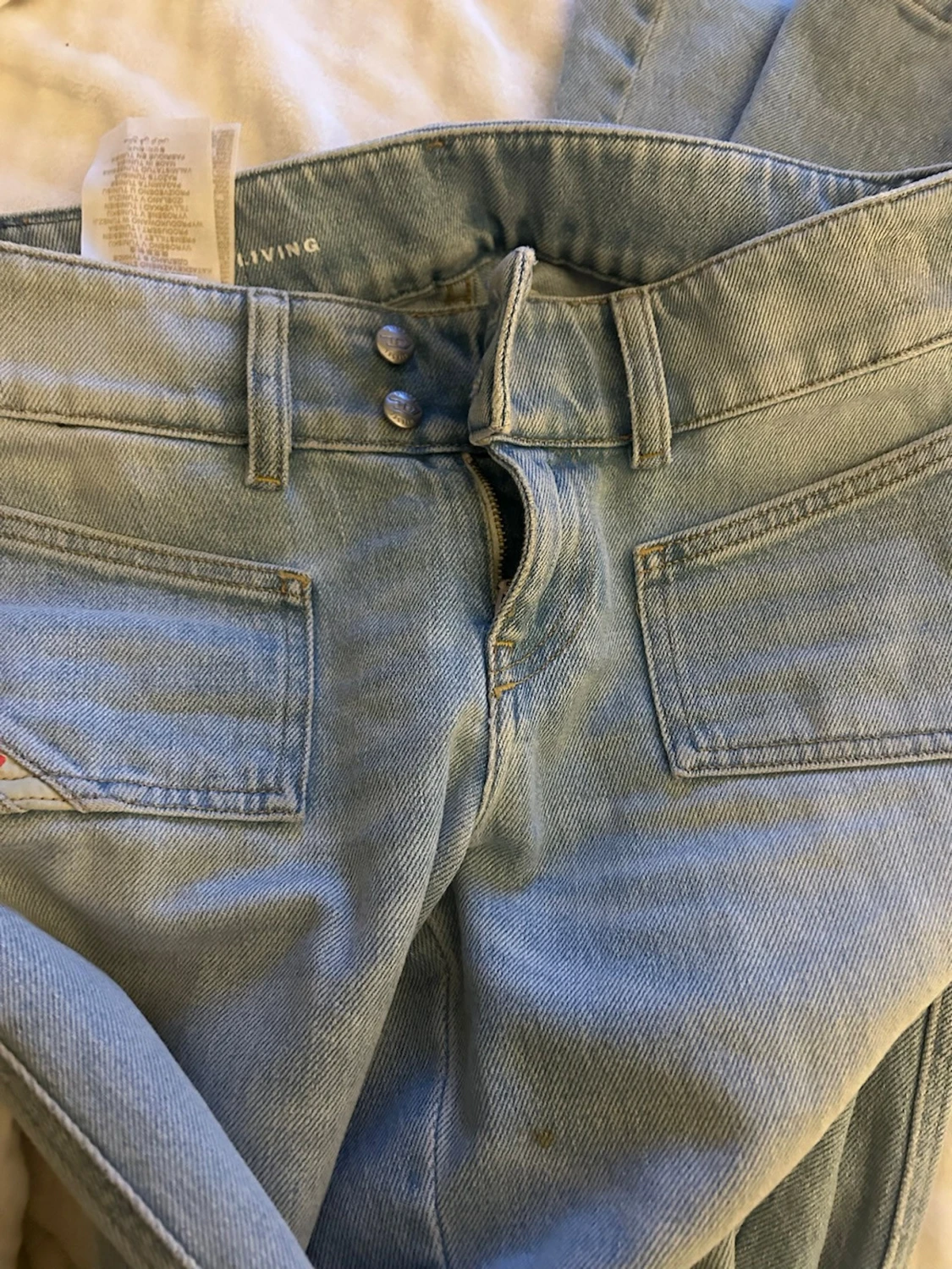 Ljusblå bootcut jeans från Disel FÖR LÅNG TJEJER JAG ÄR 180 - 3