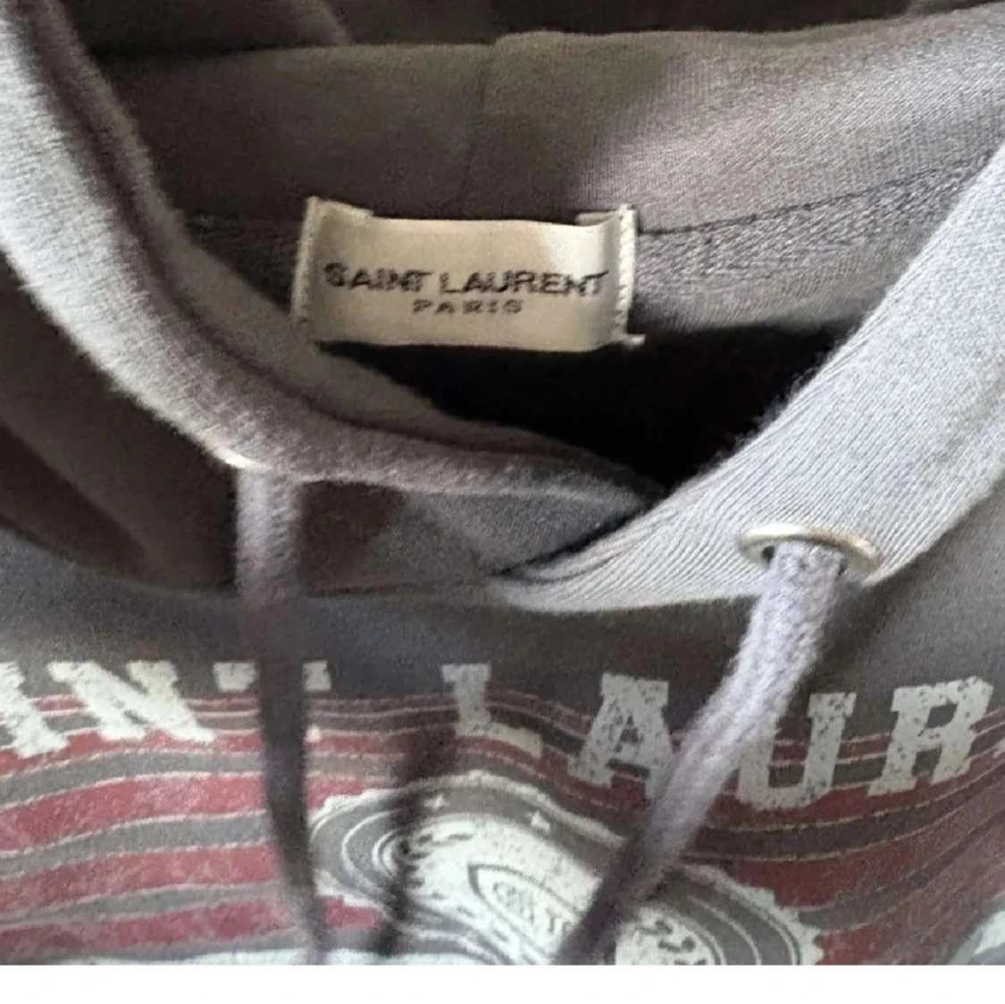 Grå Saint Laurent hoodie - 2