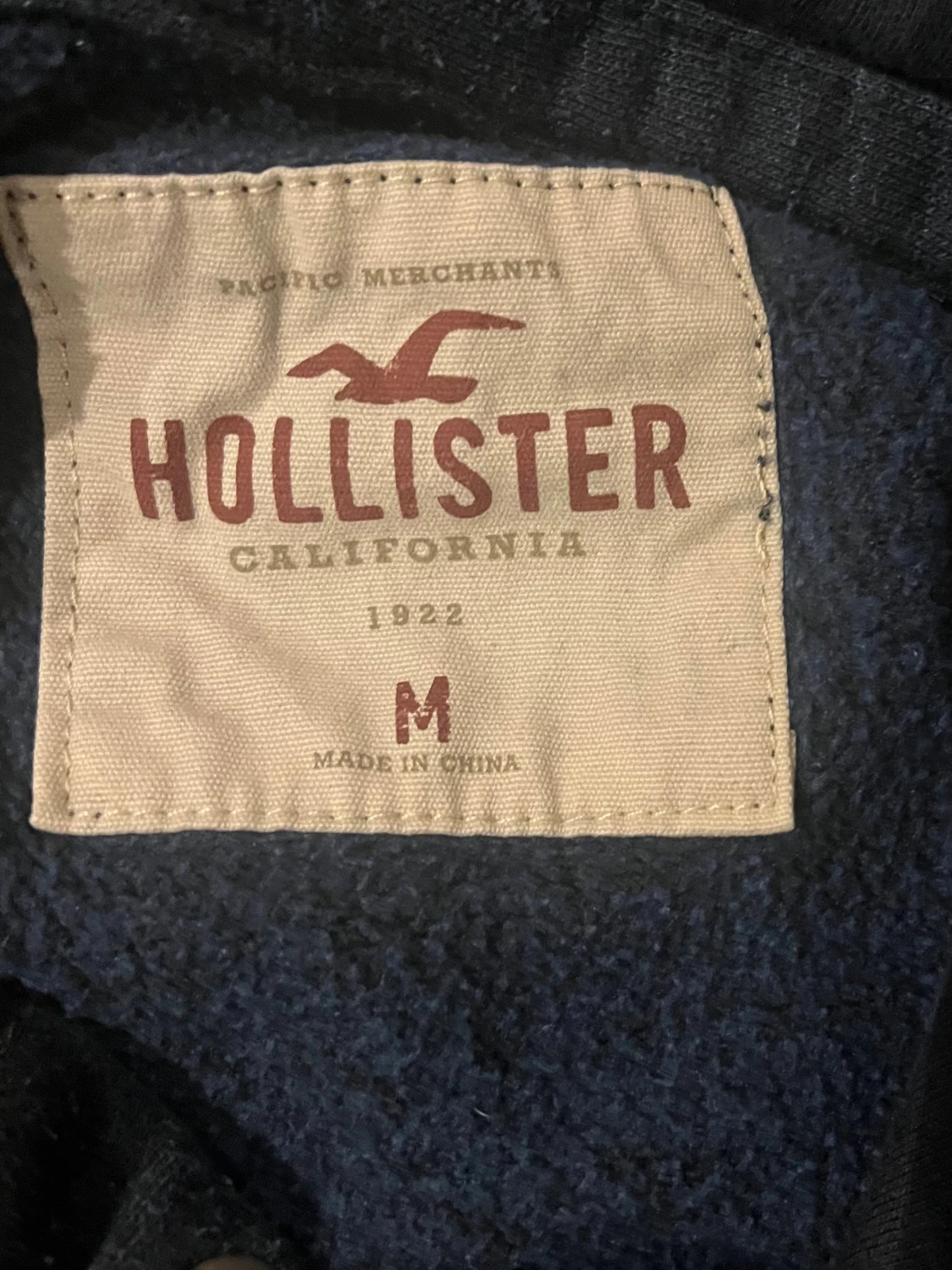 Hollister California hoodie mörkblå  M - 3