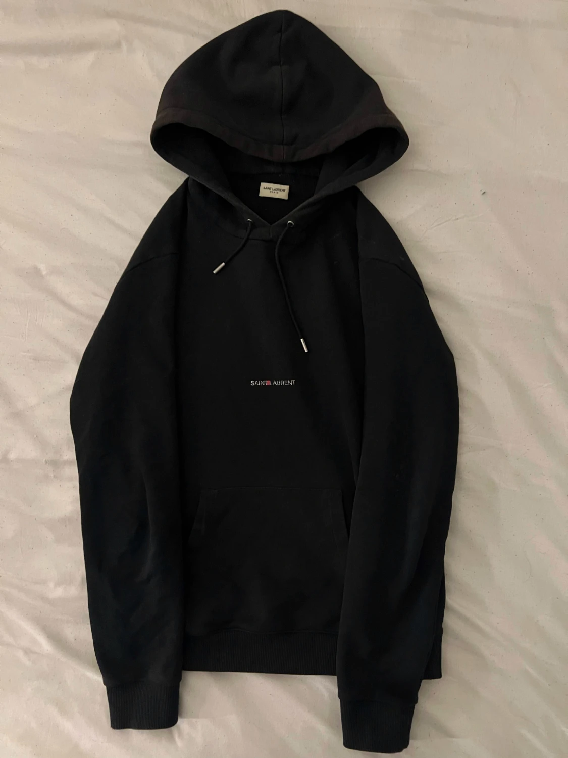 Svart Saint Laurent hoodie