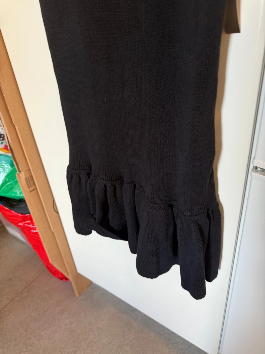 Svart lång stickad klänning Odd Molly - 6