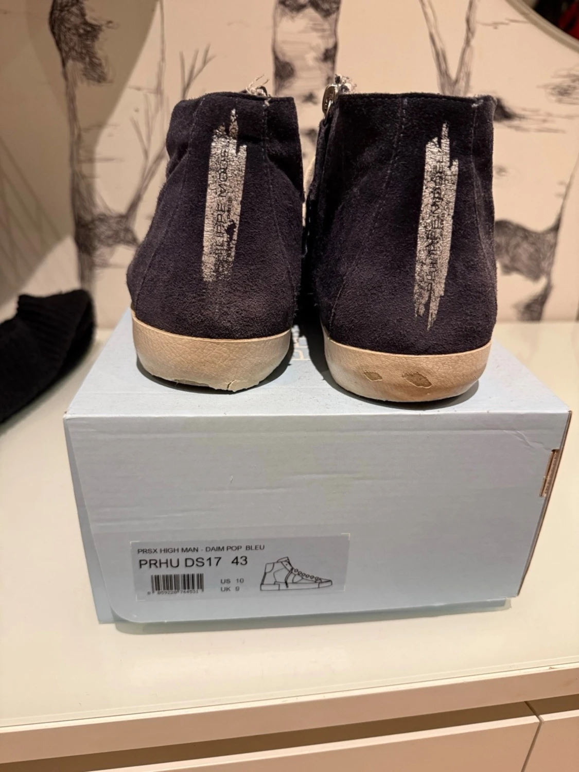 Philippe Model blå mocka high-top sneakers - 2