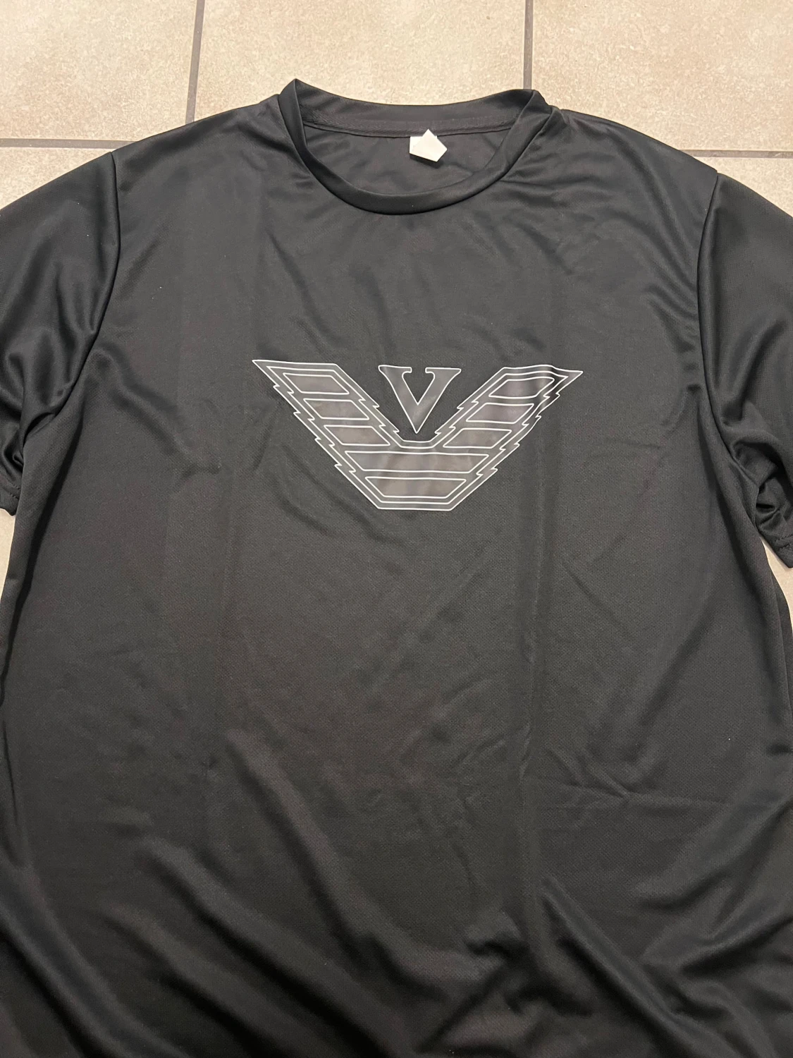 Svart t-shirt med stor logga, XL - 1