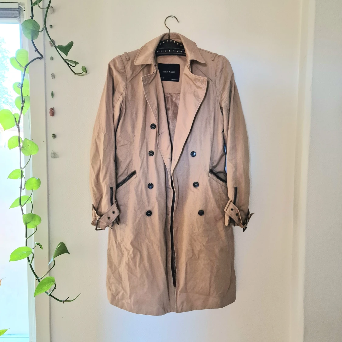 Beige trenchcoat