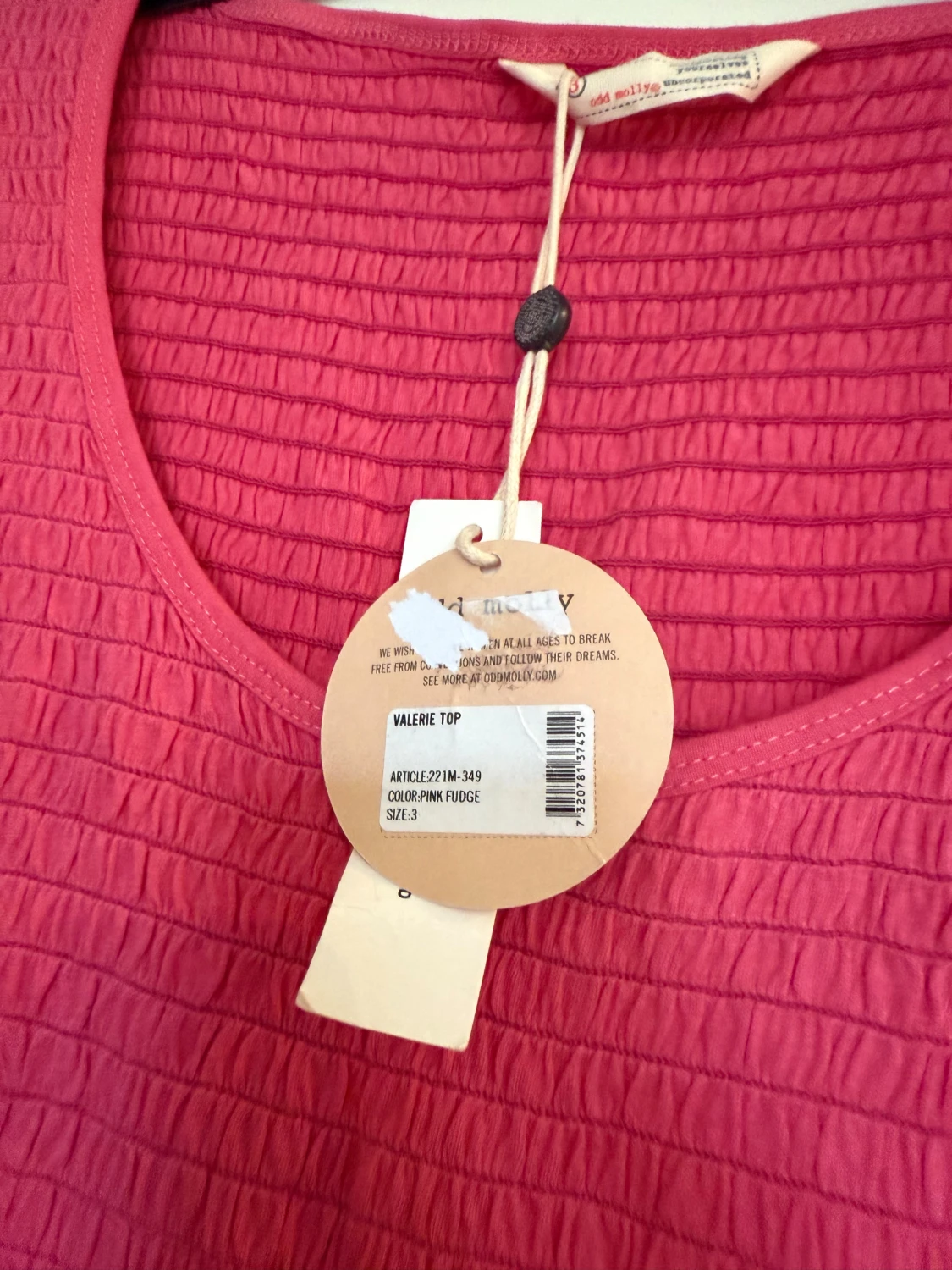 Odd Molly rosa Valerie blus - 1