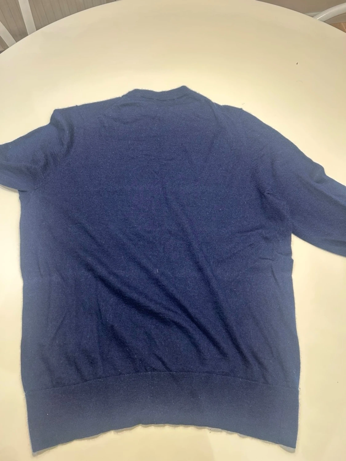 Mörkblå tröja soft goat  - 3