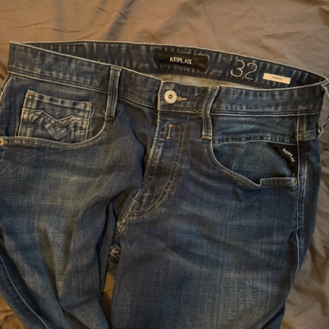 Blå Replay Anbass jeans