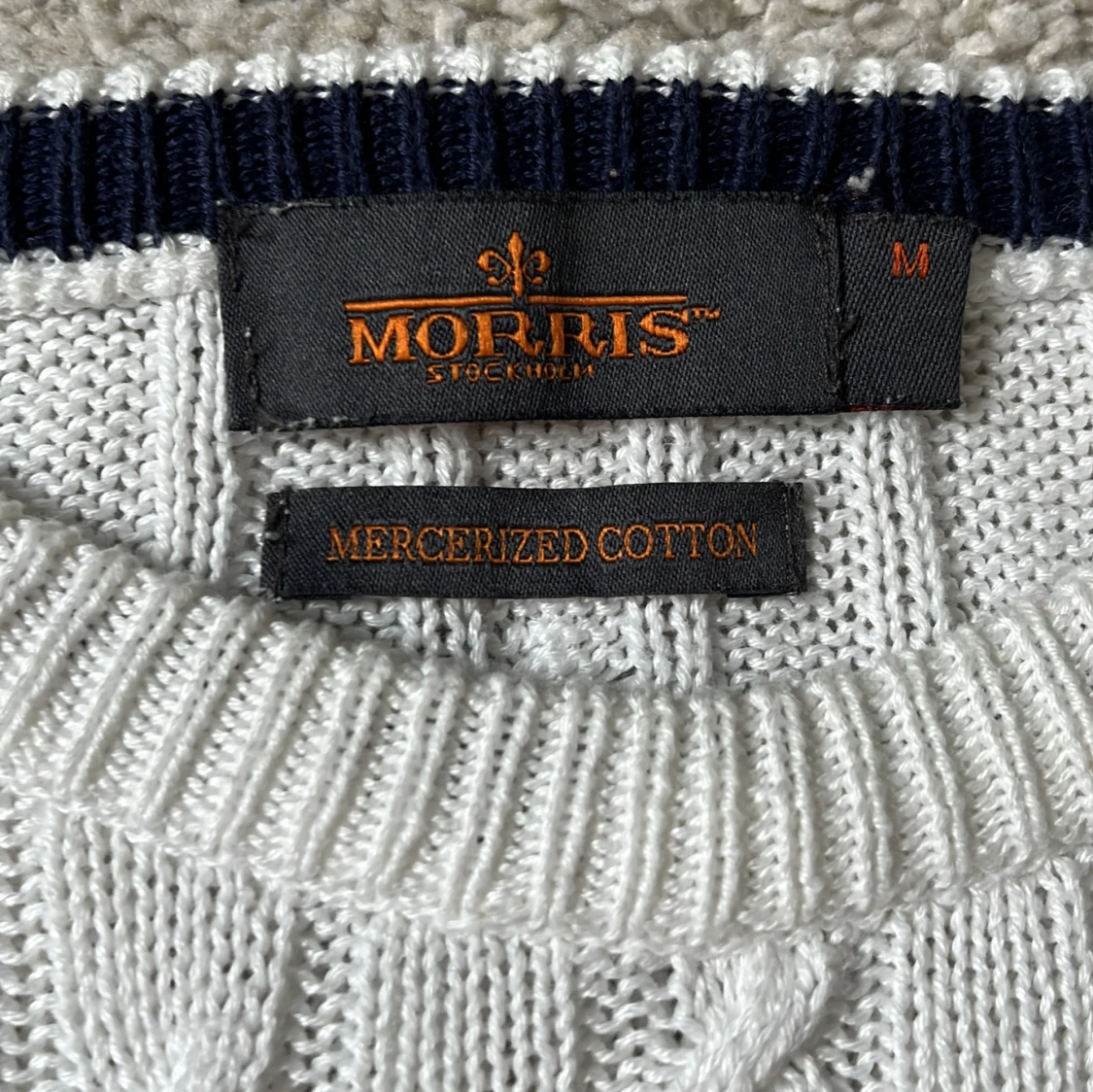 Morris kabelstickad tröja - 4