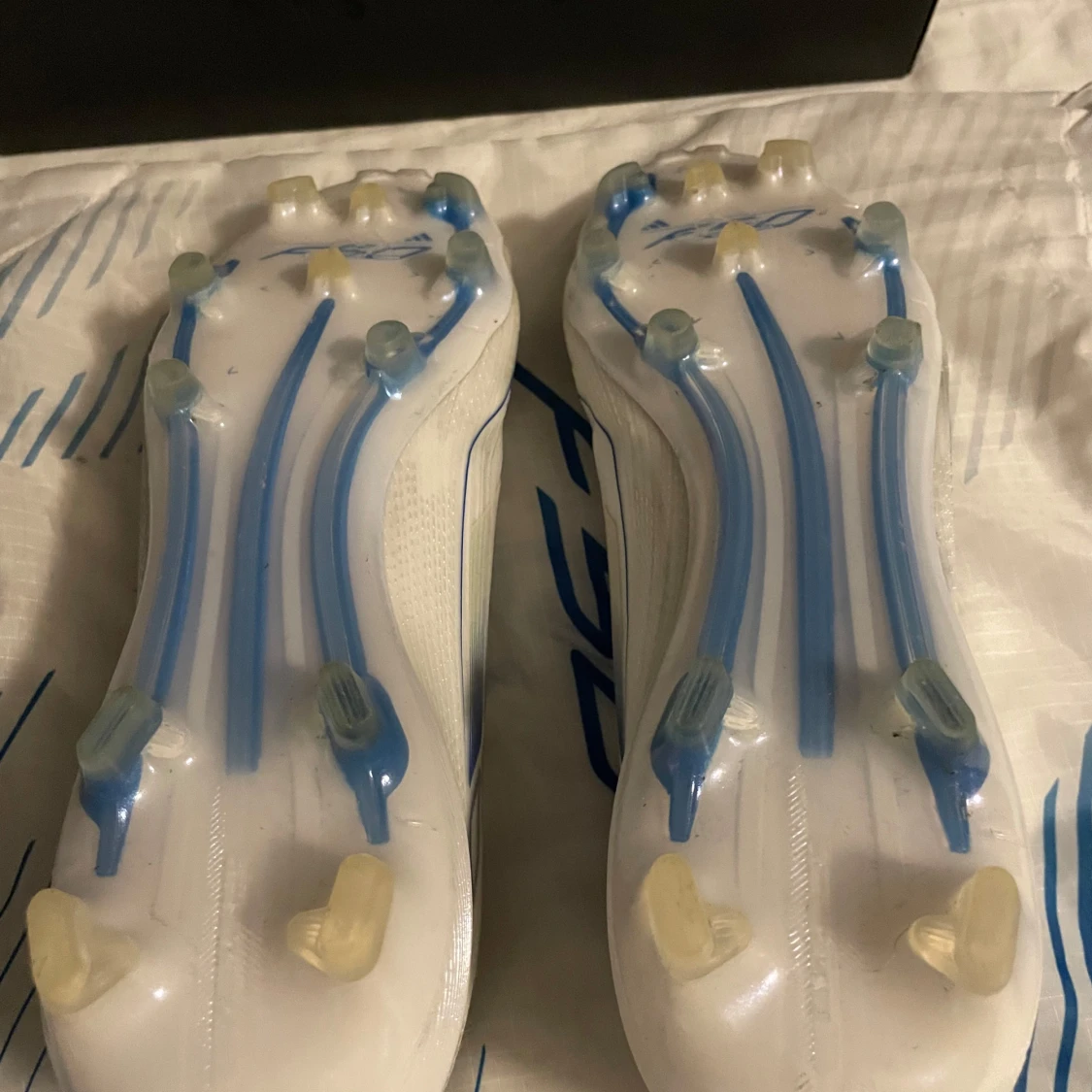 Adidas F50 Elite FG fotbollsskor vit/blå - 2