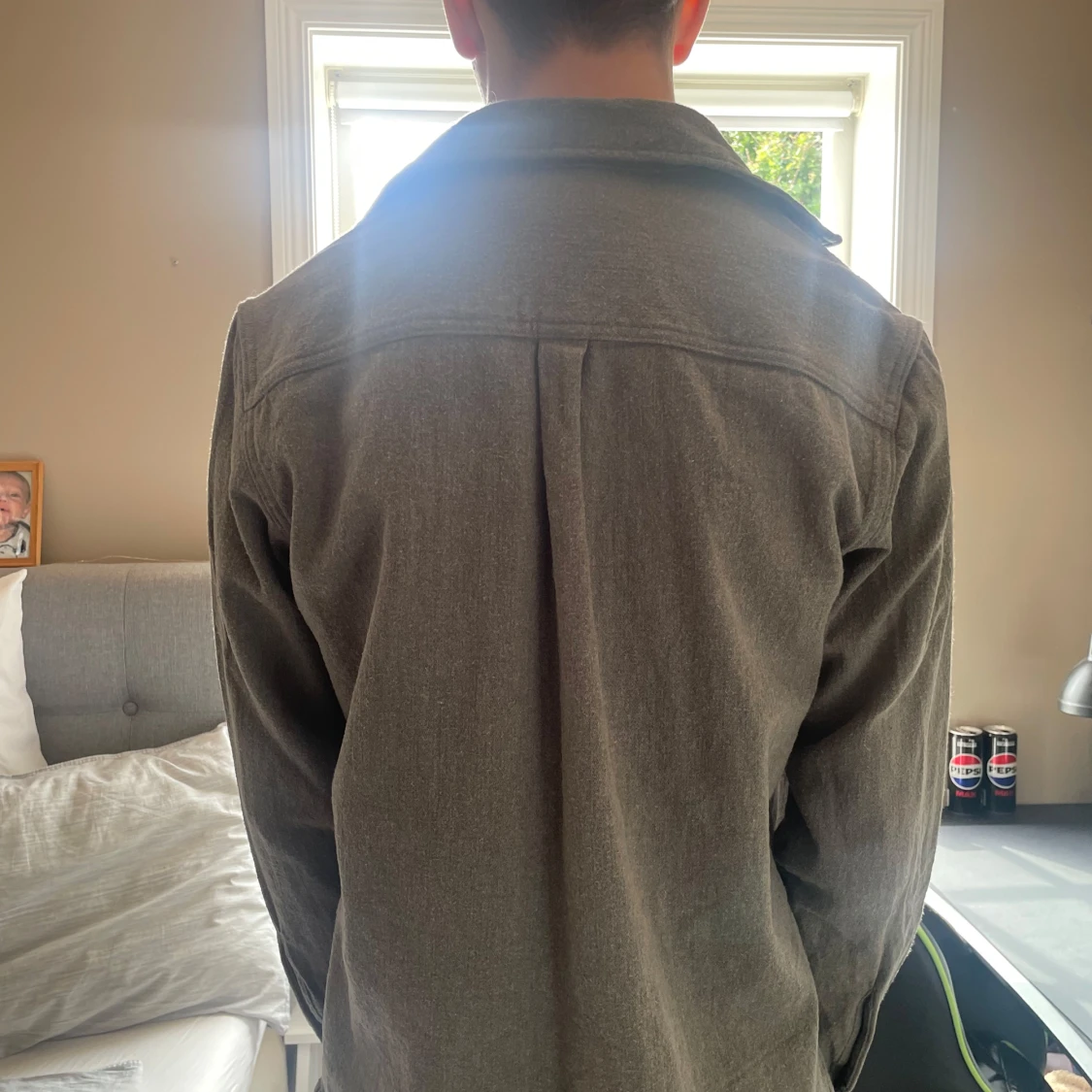 Grå grön overshirt från Jack & Jones - 2