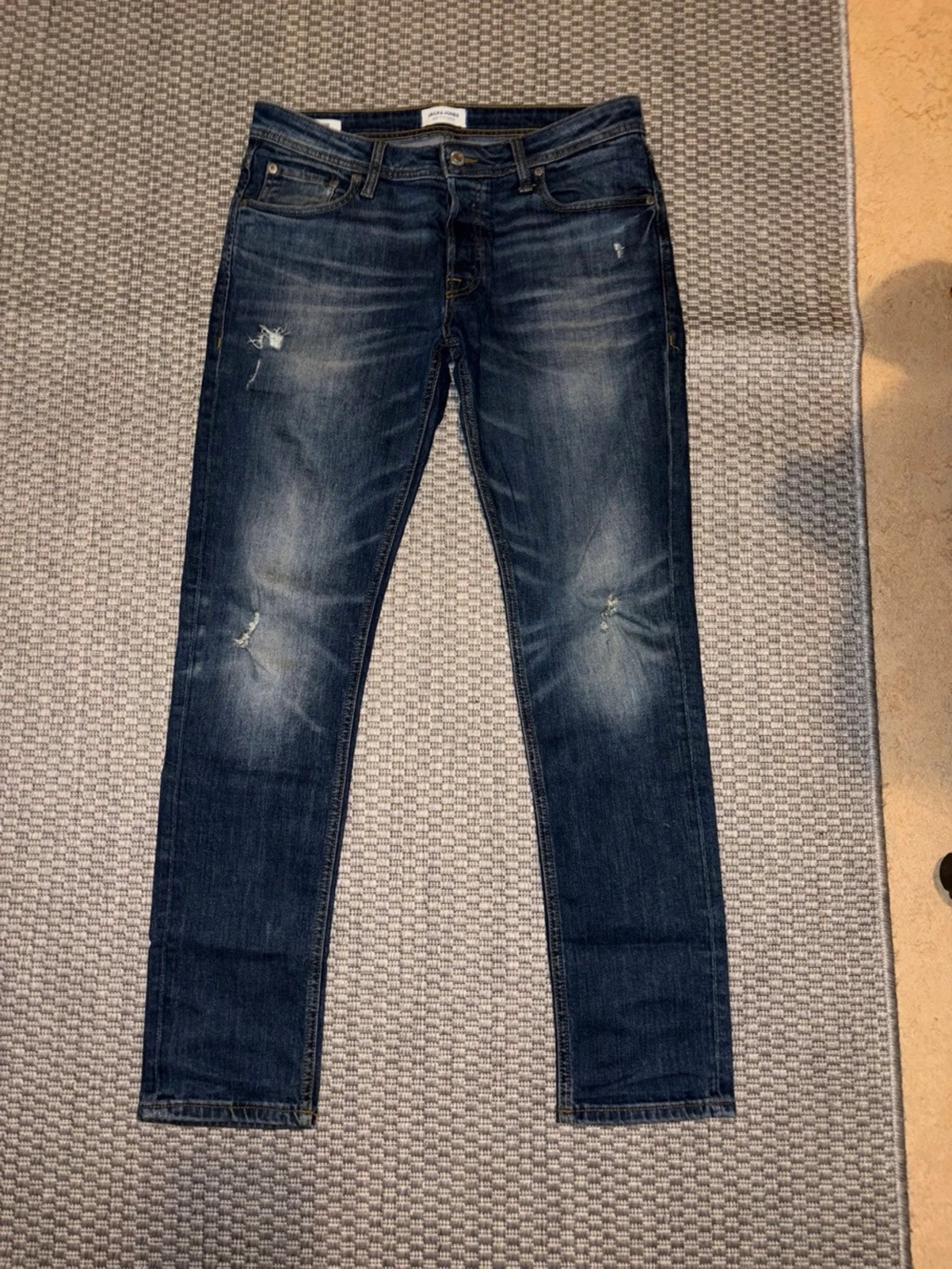 Blå slim fit jeans från Jack & Jones - 2