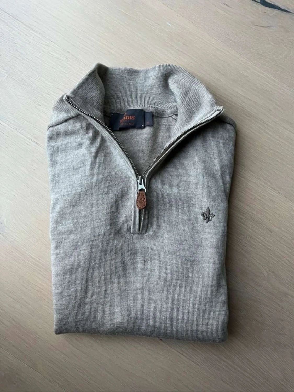 Beige halvziptröja från Morris - 4