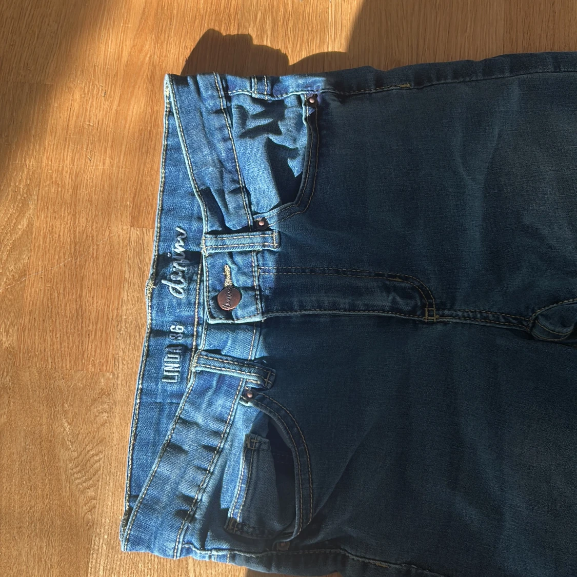 Blå skinny jeans från Denim - 1