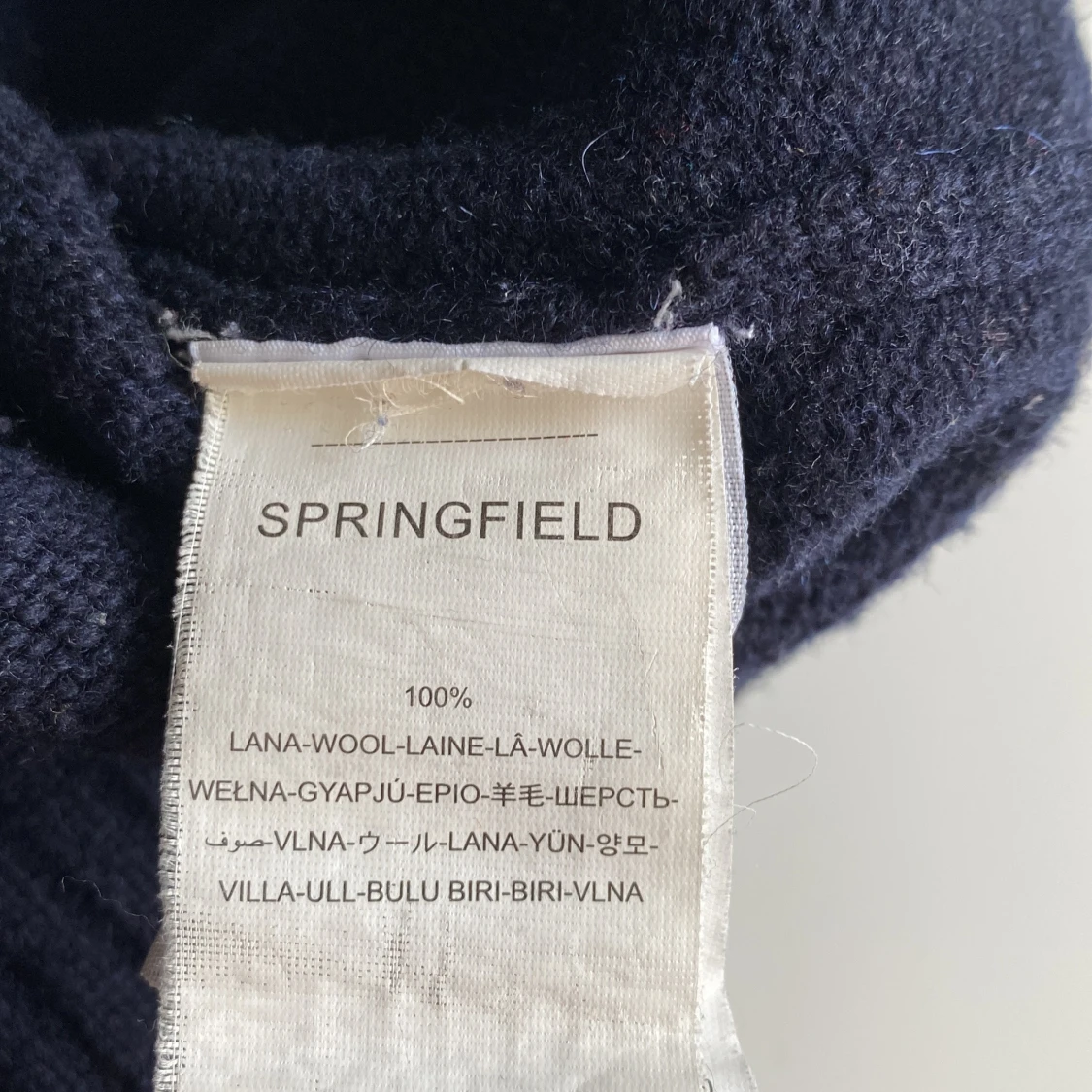 Mörkblå ulltröja från Springfield - 3