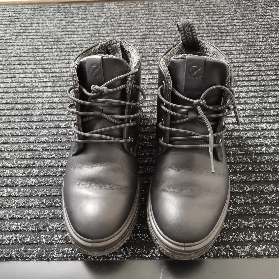 Svarta kängor från Ecco i skinn - 3