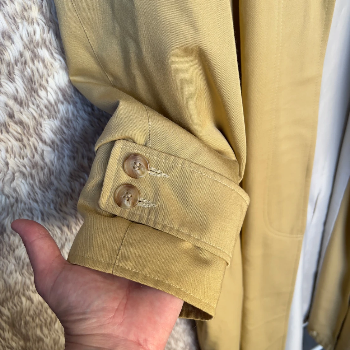 Vintage gul trenchcoat från Kappahl No1 - 4