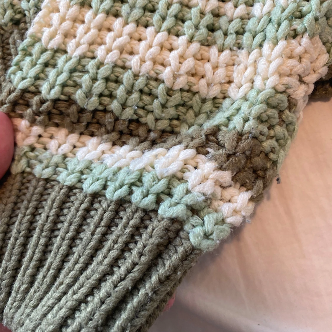 Stickad grön tröja!🍃 - 4