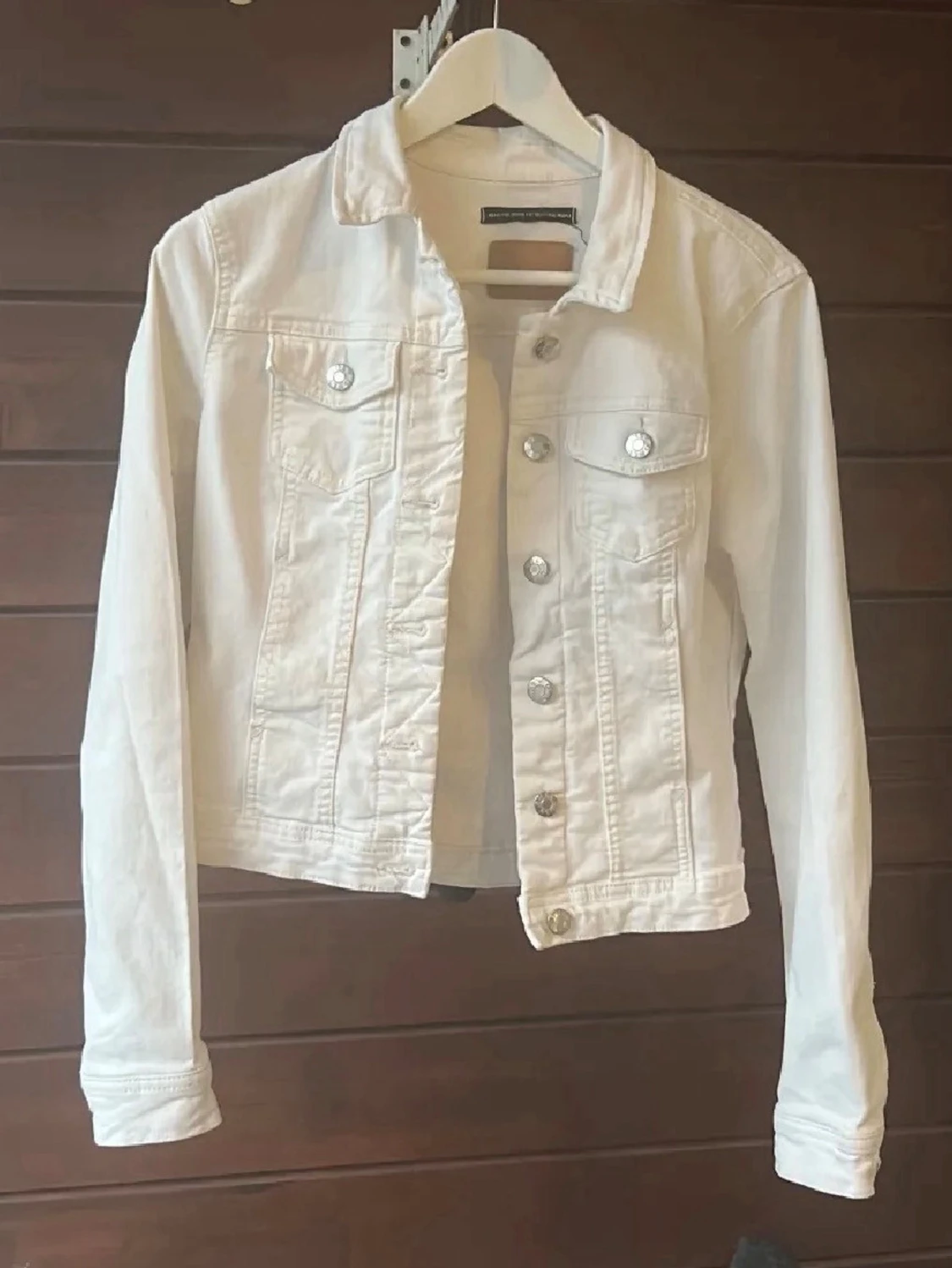 Vit jeansjacka 