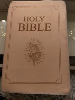 Holy Bible - En klassisk utgåva av Bibeln med mjukt omslag och tydlig text. Perfekt för dig som vill utforska berättelser, visdom och livsfrågor. Passar både för studier och personlig reflektion. En tidlös bok som inspirerar och väcker tankar hos unga och vuxna.