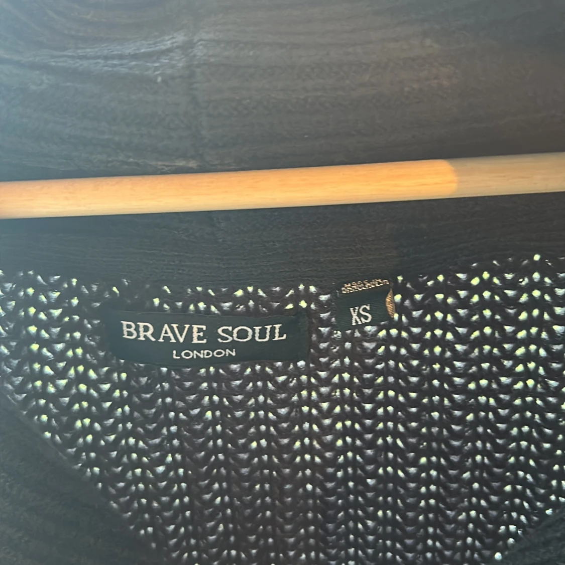 Mörkblå stickad kofta Brave Soul XS - 1