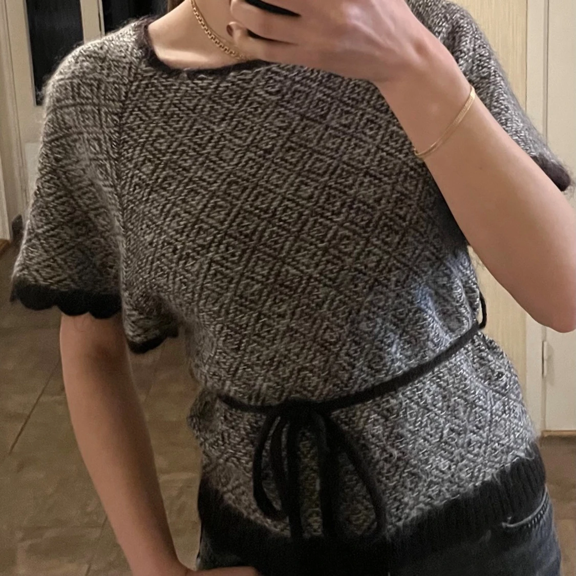  Stickad topp i mohair - 2