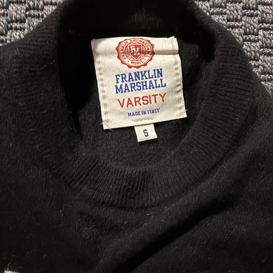 Franklin & Marshall svart stickad tröja - 2