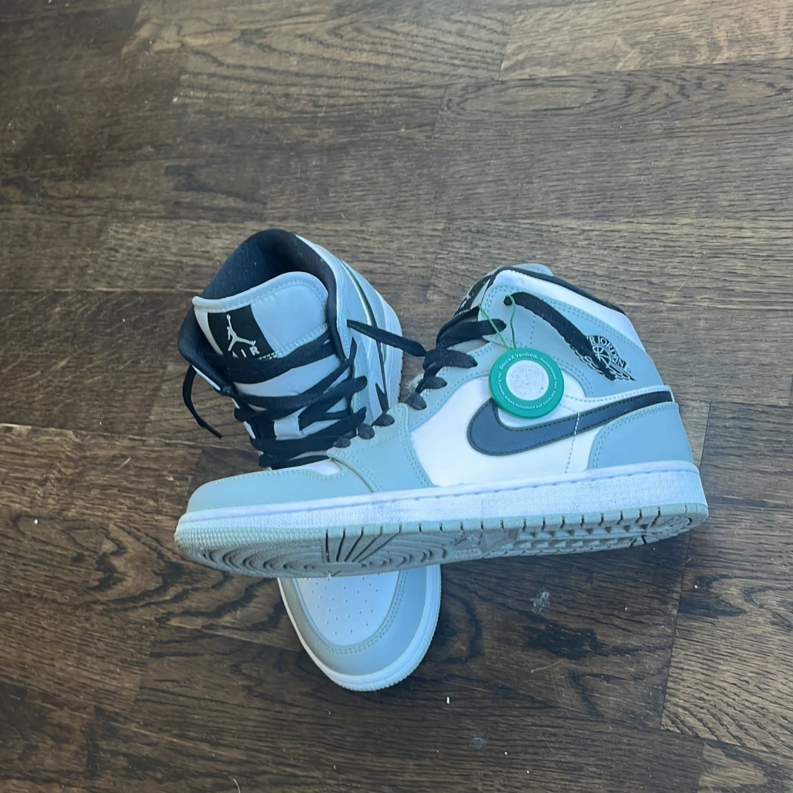 Nike Air Jordan 1 High vit/grå - 1