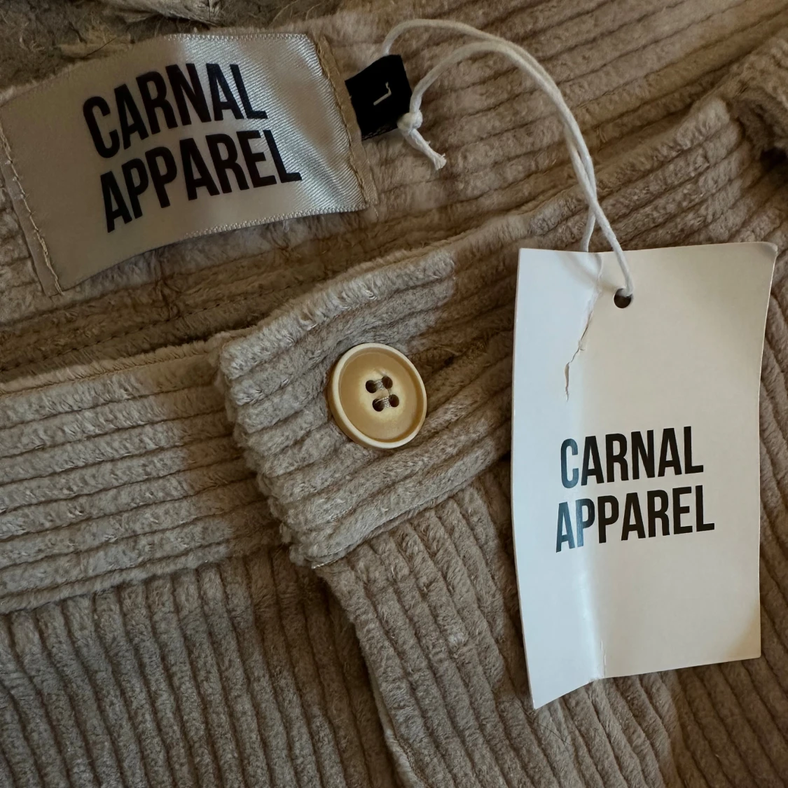 Beiga manchesterbyxor Carnal Apparel - 3