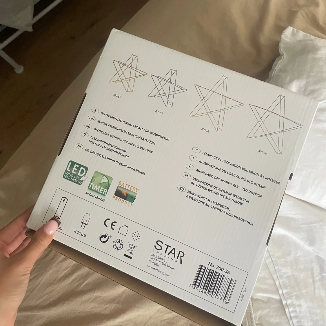 Ljus stake prydnad  - 2