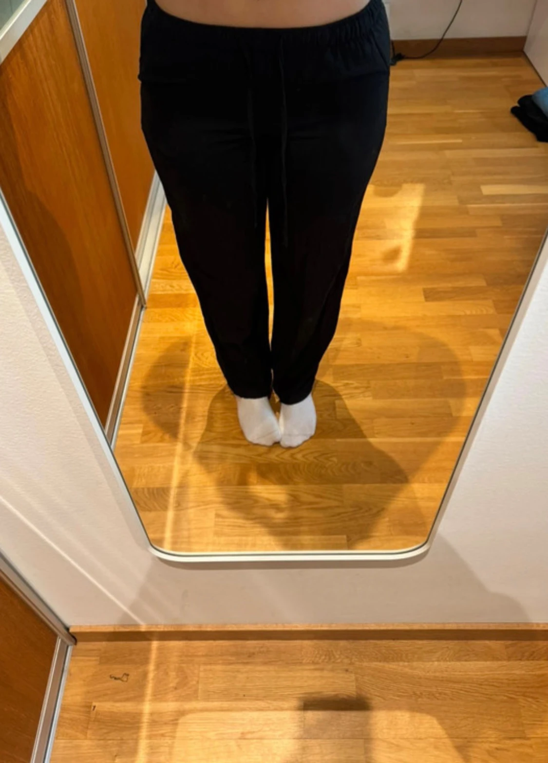 Svarta mjukisbyxor från STR, storlek S