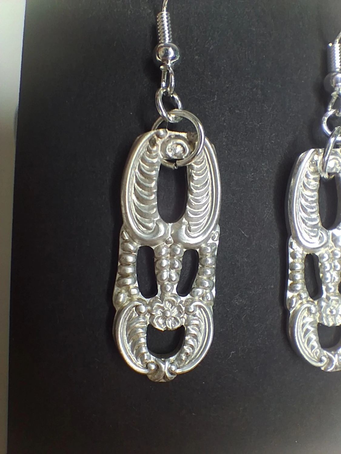 Handgjorda örhängen återbruk vintage - 2