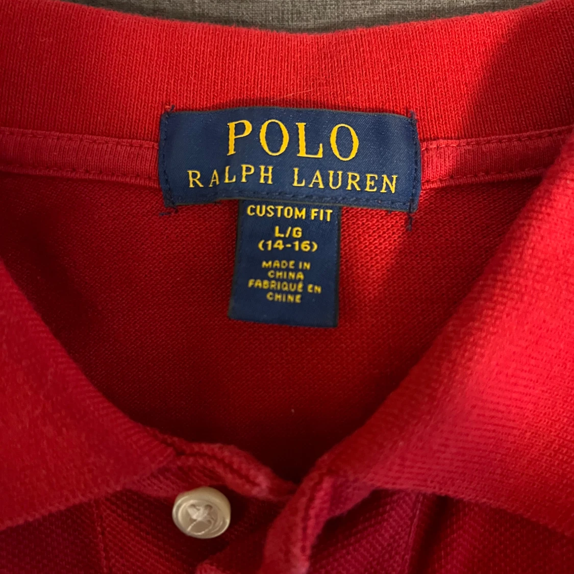 Röd Ralph Lauren piké  - 2