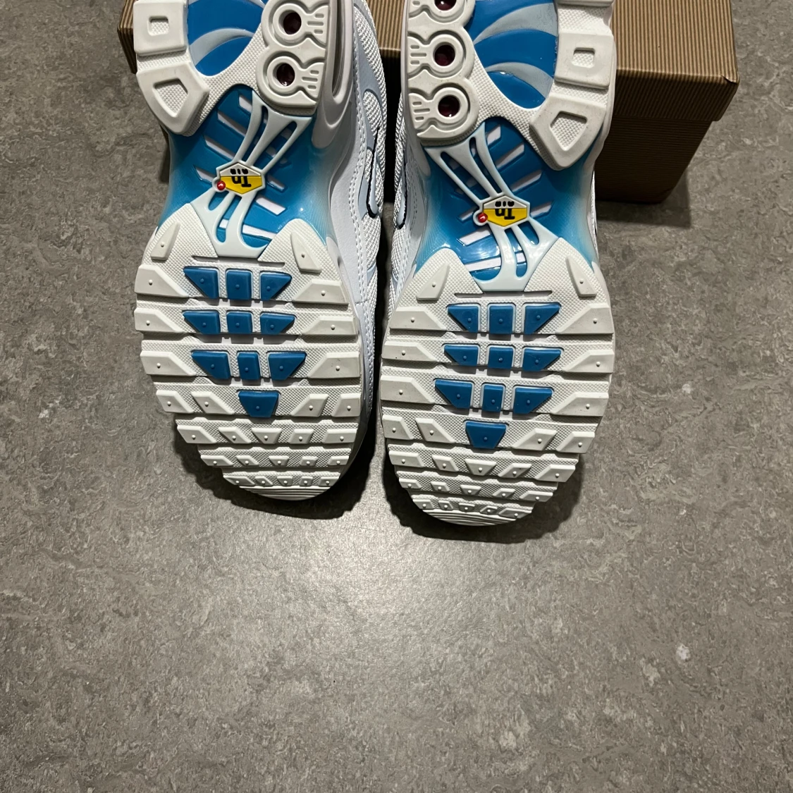 Nike Air Max Plus vit/blå sneakers - 1