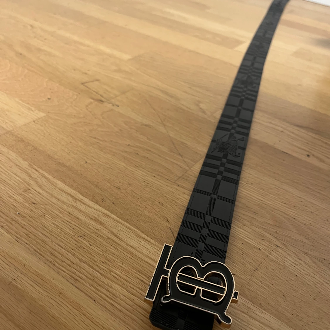 Burberry rutig bälte med TB-spänne - 2