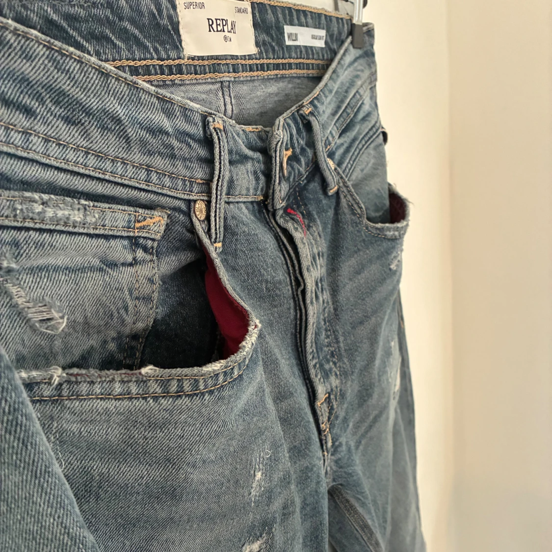 Replay Willbi Regular Slim Fit – Storlek 32/34 - 3