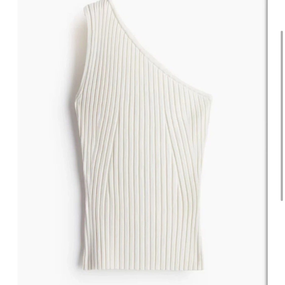 Vit oneshoulder topp från h&m