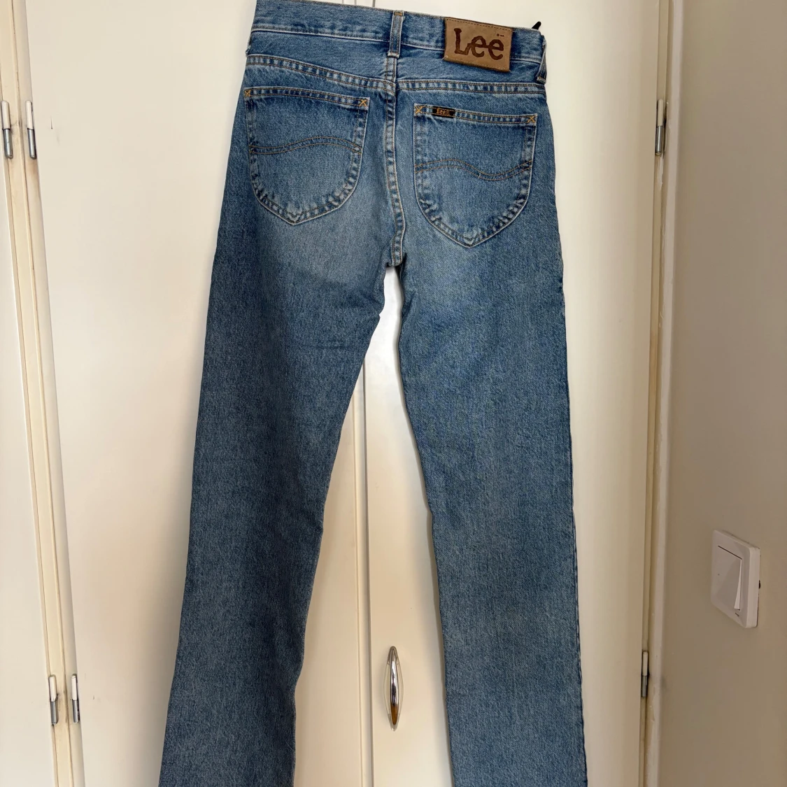 Blå raka jeans från Lee