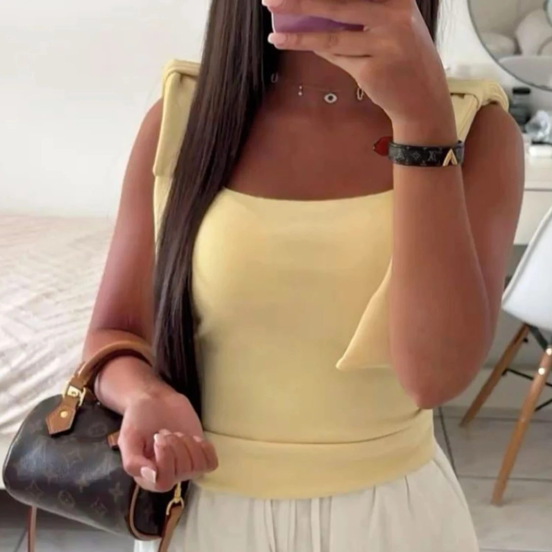 Gul linnetopp från ZARA - 1