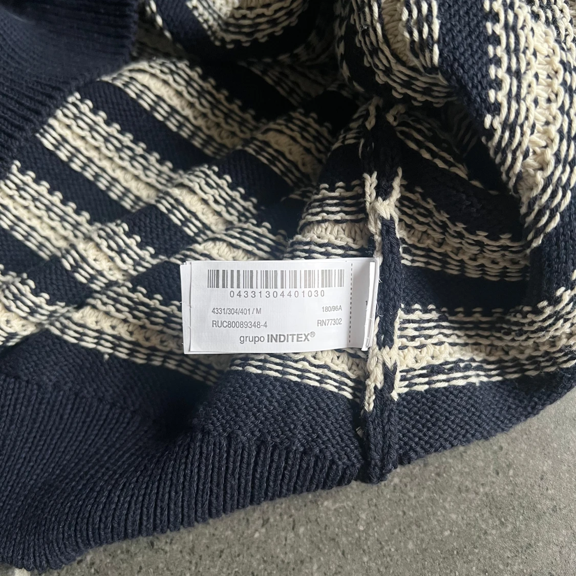 Randig stickad tröja från Zara - 4