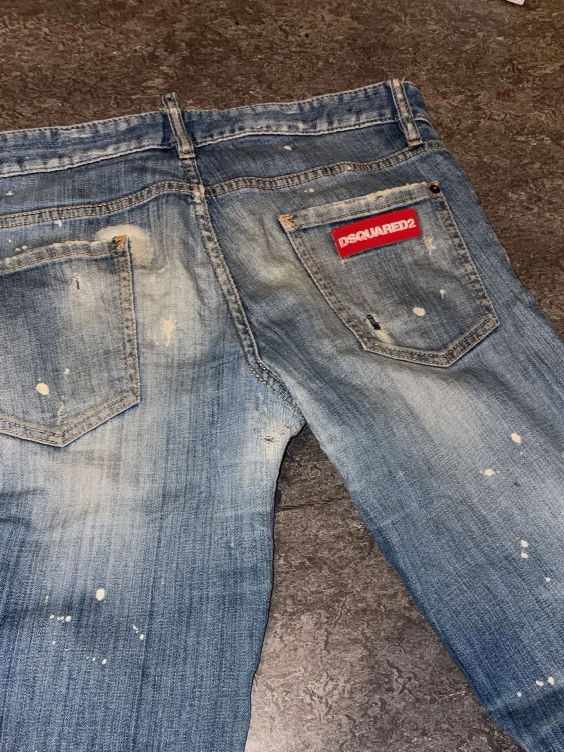 Dsquared2 blå slitna jeans - 2