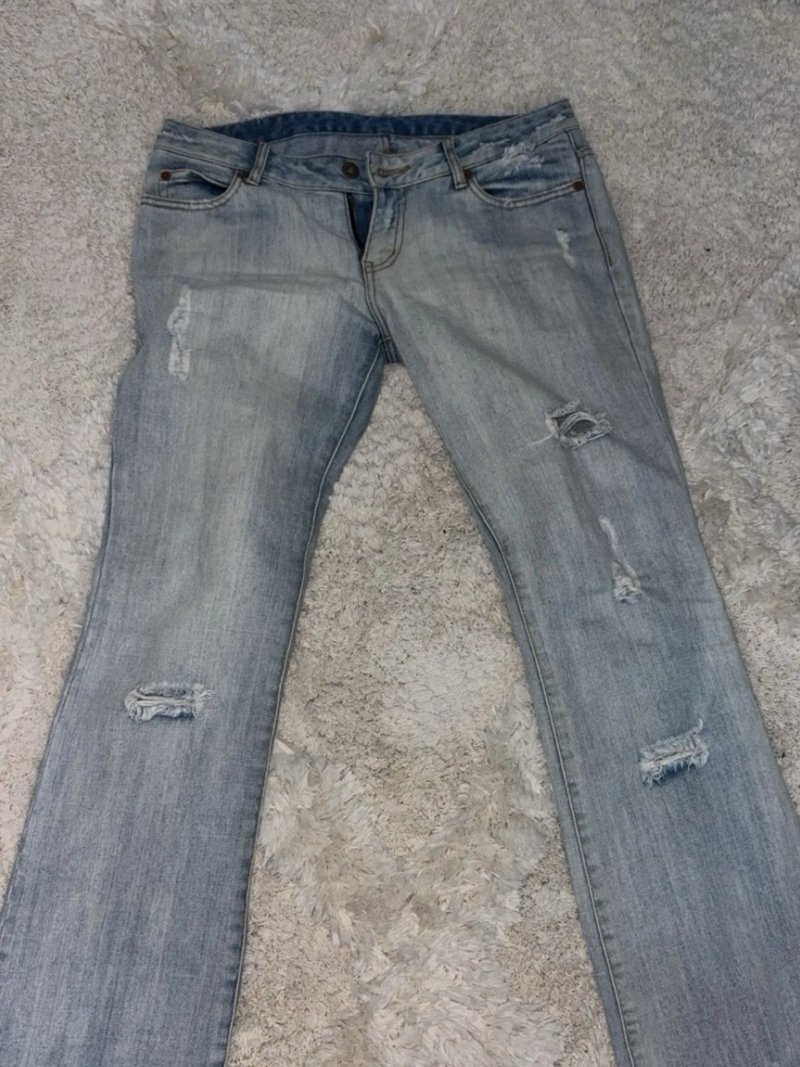 lågmidjade bootcut jeans💕💕