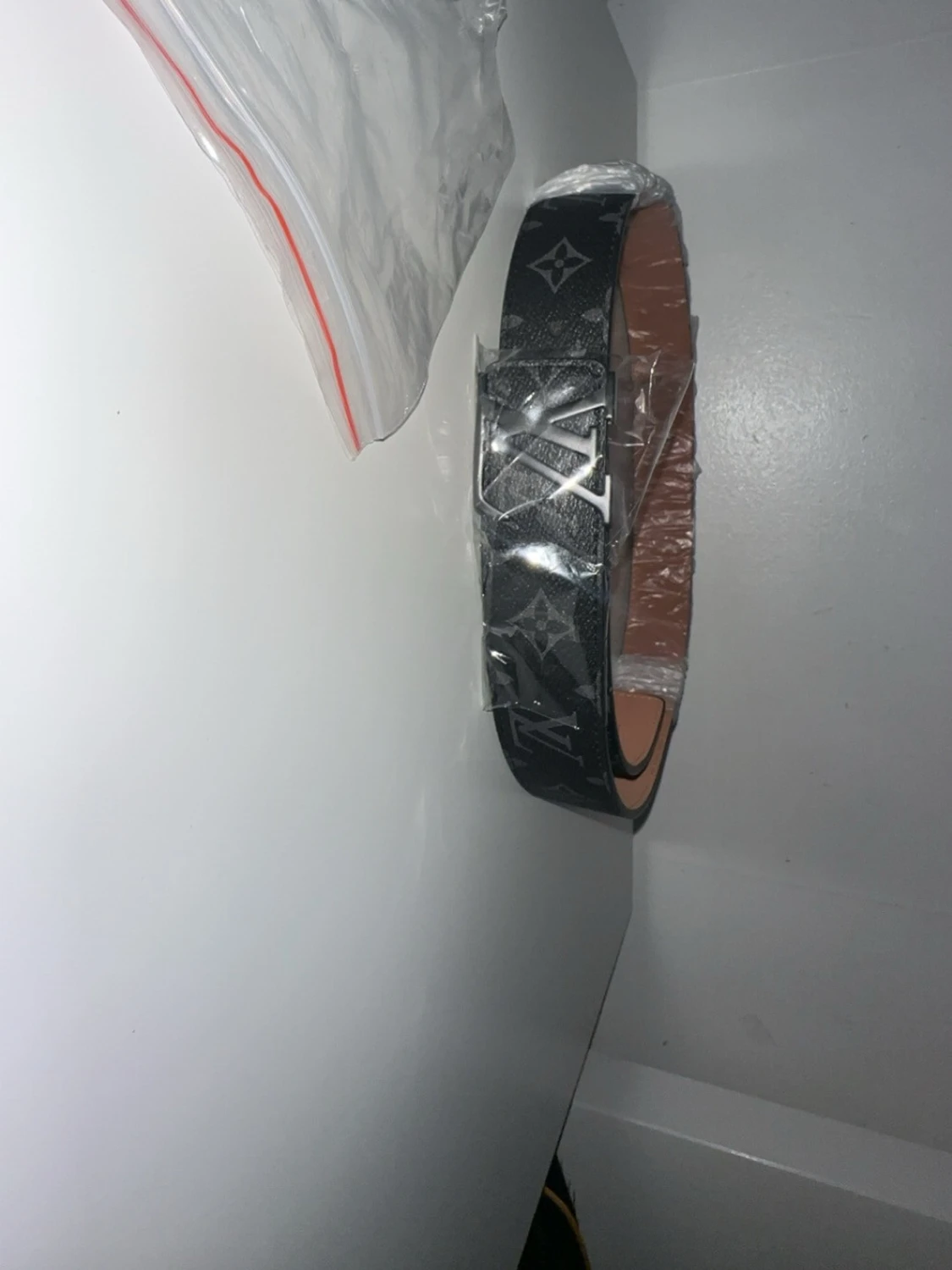 Svart Louis Vuitto bälte - 1