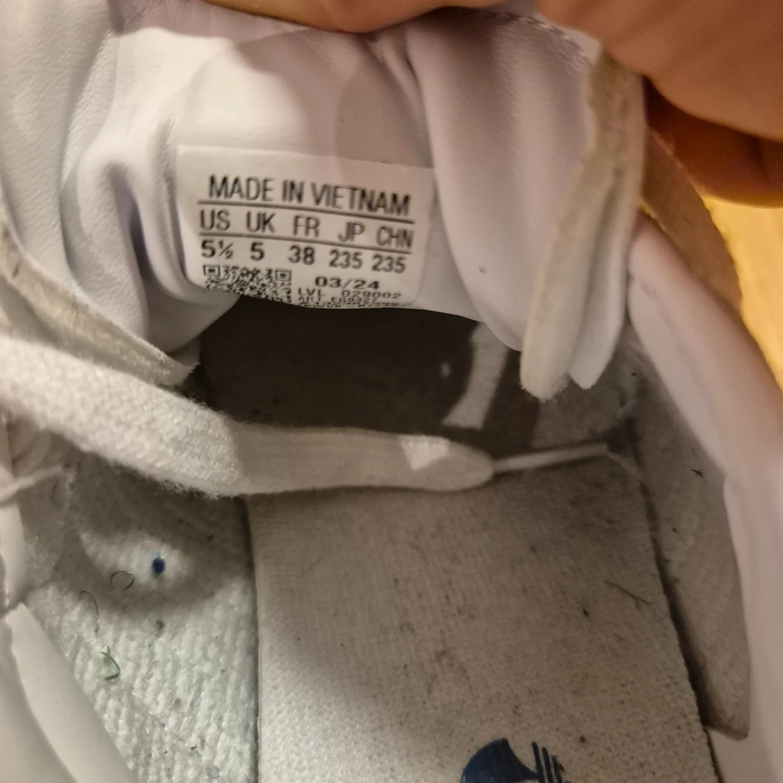 Adidas Samba sneakers vit/blå  - 3