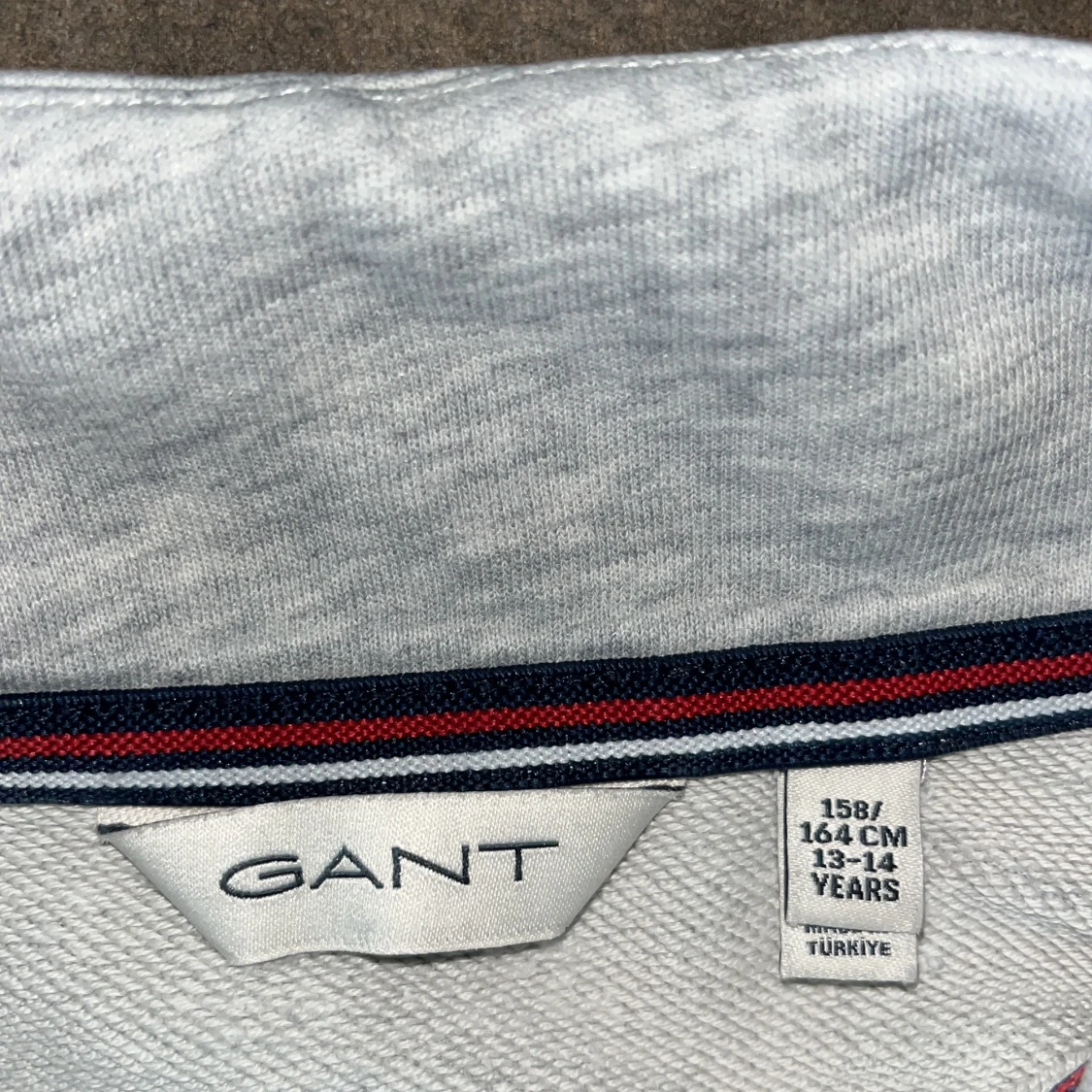 Grå half zip tröja från GANT - 3