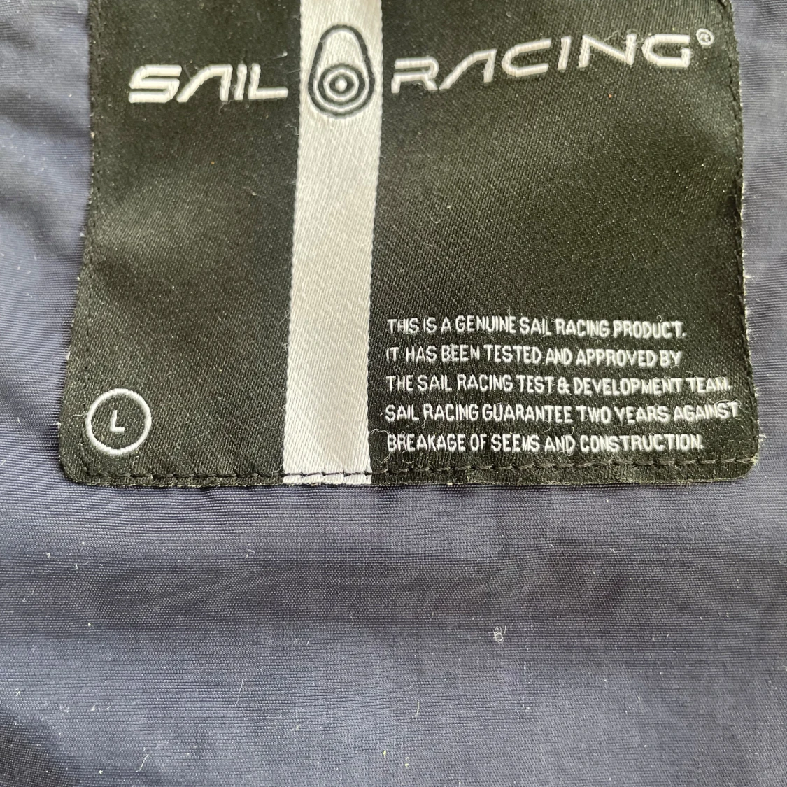 Marinblå vindjacka Sail Racing L - 3