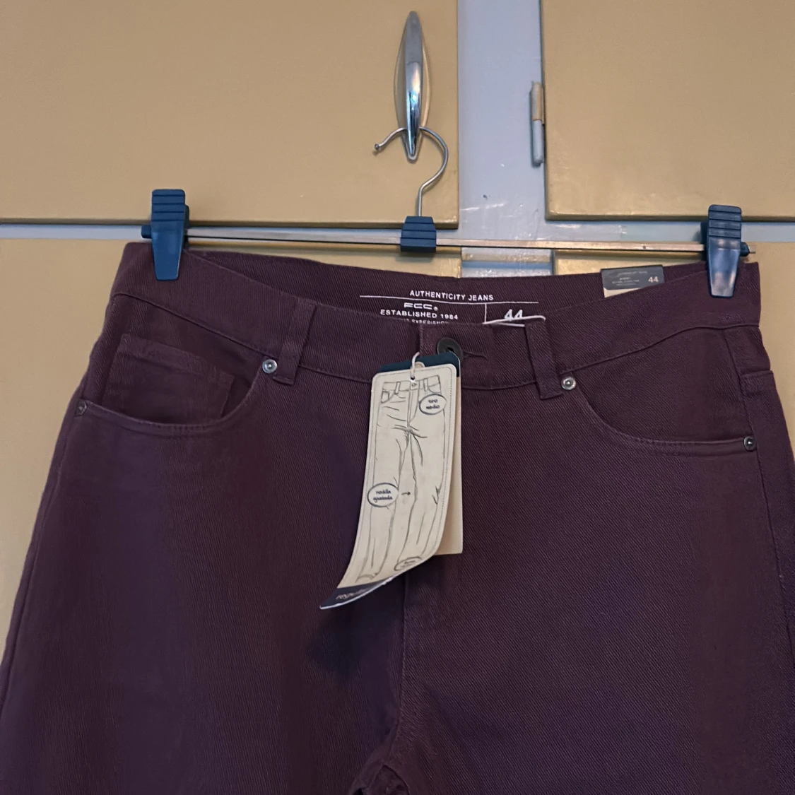 Mörklila jeans från FCC, stl 44 - 1