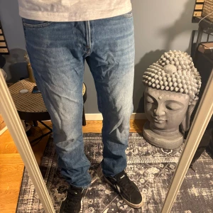 Replay Waitom jeans regular fit blå - Säljer ett par Replay Waitom jeans i klassisk blå tvätt. Regular fit med raka ben och normal passform. Snygga detaljer och klassisk femficksmodell. Perfekta för dig som gillar en tidlös jeansstil.