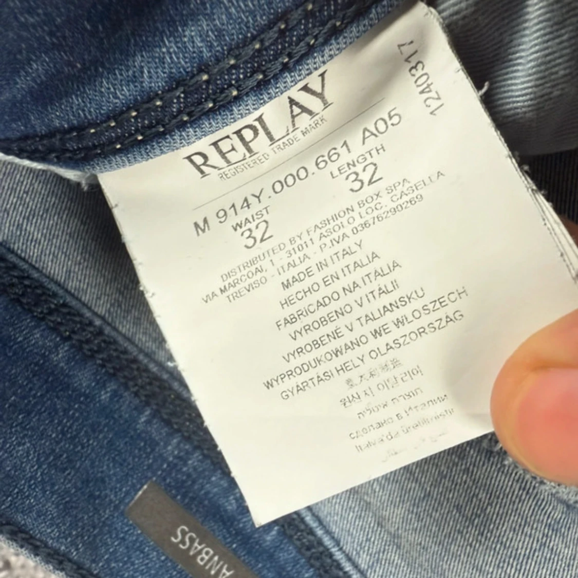 Replay Anbass ljusblå jeans - 4