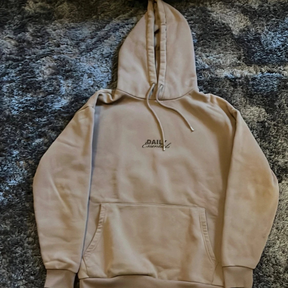 Beige hoodie Daily Essentials
