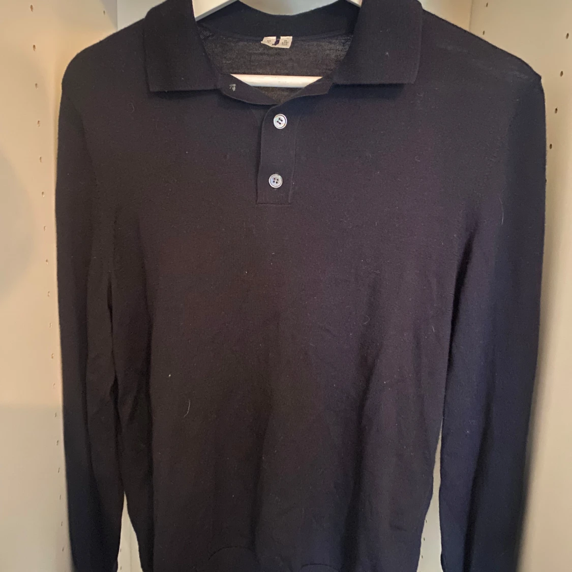 Marinblå pikétröja från Arket - 1